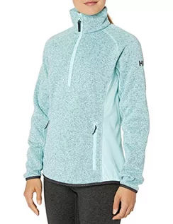 Kurtki damskie - Helly Hansen Helly-Hansen Varde damska kurtka polarowa z zamkiem 1/2 niebieski Blue Tint X-S 51861-501-X-Small - grafika 1