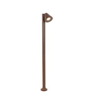 QAZQA Nowoczesny słupek zewnętrzny rdzawy brąz 100 cm IP44 regulowany - Ciara - Lampy ogrodowe - miniaturka - grafika 1