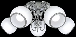 ELEM Lampa sufitowa mosiądz pięć białych kloszy 8875/5 21QG z serii NINA - Lampy sufitowe - miniaturka - grafika 2