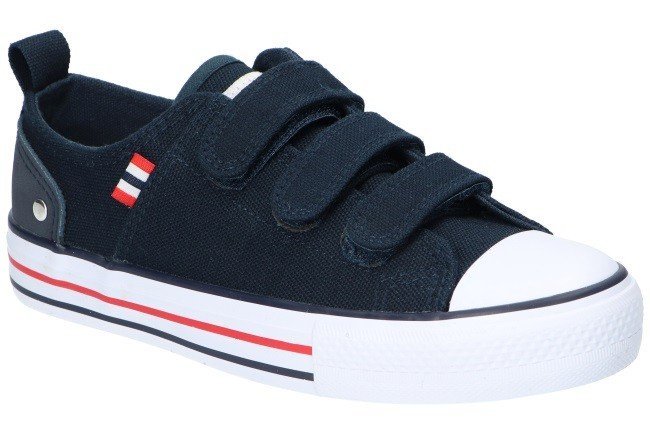 AMERICAN CLUB LH120 ORYGINALNE TENISÓWKI TRAMPKI DZIECIĘCE NA RZEPY NAVY 33