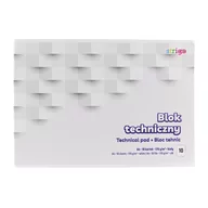 Szkolne artykuły papiernicze - Strigo Blok techniczny biały A3 10 kartek - miniaturka - grafika 1