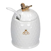 Talerze - Cukiernica Z Łyżeczką 6.5 Cm Aperegina Oro La Porcellana Bianca - miniaturka - grafika 1