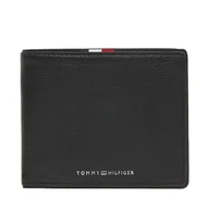 Portfele - Duży Portfel Męski Tommy Hilfiger Th Corp Cc & Coin AM0AM13740 Czarny - miniaturka - grafika 1