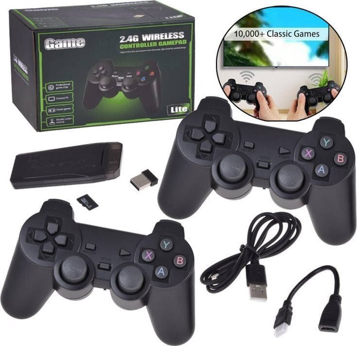Jokomisiada Zestaw Gra Konsola HDMI RETRO + 2 pady Ponad 20000 gier jak kiedyś GR0696