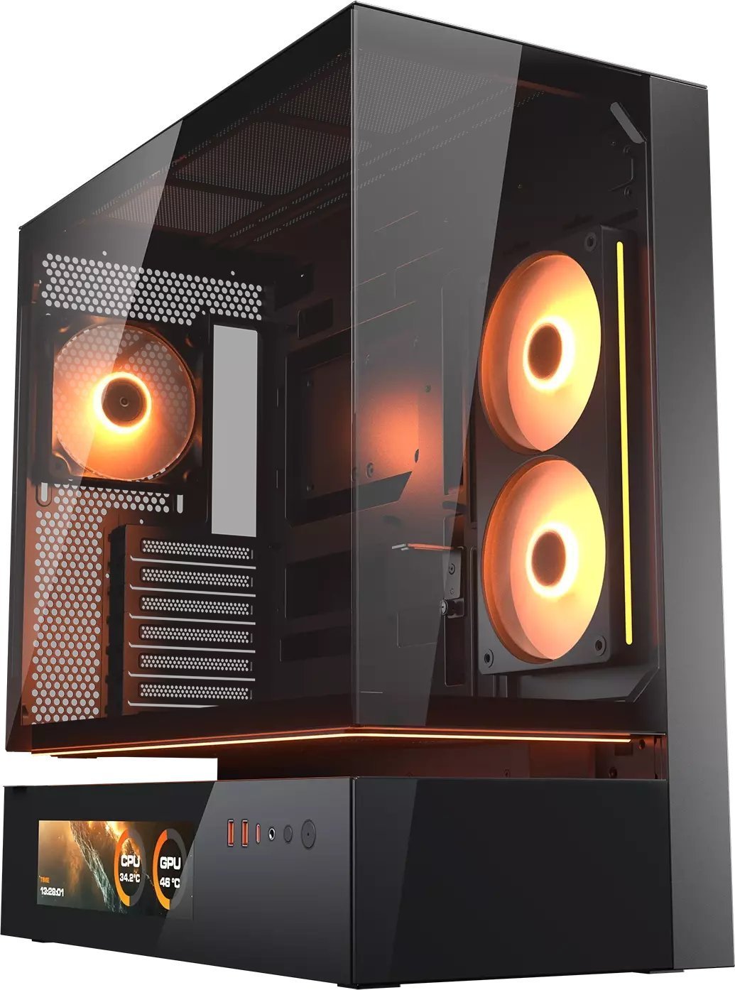 Obudowa Cougar Obudowa Midi-Tower CFV235 Vision, ARGB, Szkło, Czarny CGR-2DA4B-V