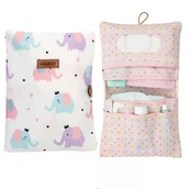 Torby i organizery dla mam - Organizer i kosmetyczka 2w1 dla mamy i niemowląt podręczna torba niemowlęca Elephant - miniaturka - grafika 1