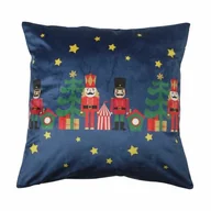 Poduszki dekoracyjne - Poduszka CRACKER 45 x 45 cm granatowy - miniaturka - grafika 1