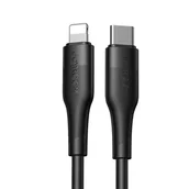 Kable USB - Joyroom kabel przewód USB Typ C - Lightning Power Delivery 20W 2,4A 0,25m czarny (S-02524M3 Black) - miniaturka - grafika 1