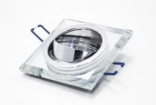Candellux Lighting oczko wpuszczane kwadrat SSU-22 CH/TR+BL 2263823 LED niebieski oczko halogenowe GU10 2263823 - Oprawy, klosze i abażury - miniaturka - grafika 1