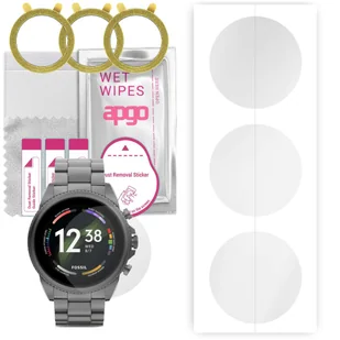 3x Folia hydrożelowa do Fossil Gen 6 (44 mm) - apgo Smartwatch Hydrogel Protection Ochrona na ekran smartwatcha - Akcesoria do smartwatchy - miniaturka - grafika 1