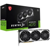 Karty graficzne - MSI GeForce RTX 4070 VENTUS 3X E1 OC 12GB GDDR6 - miniaturka - grafika 1