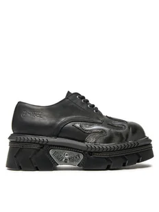 NEW ROCK Glany M-1553-S1 Czarny - Glany damskie - miniaturka - grafika 1