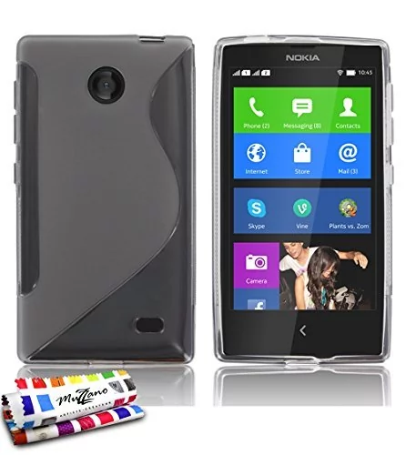 Nokia Ultrapłaski Lache miękka etui ochronne X [LE S Szary Premium] [] firmy muzzano + sztyftu i ściereczka z mikrofazy muzzano gratis Das ultimative, eleganckie i trwałe etui ochronne Case dla
