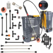 Plecaki - Opryskiwacz Akumulatorowy Plecakowy Ciśnieniowy Powermat 16l Zestaw 4 Dysze - miniaturka - grafika 1
