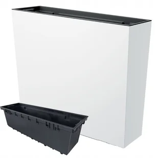 Doniczka wysoka DUC800T Skrzynka tarasowa Donica z wkładem Biała - Donice Doniczka wysoka DUC800T Skrzynka tarasowa Donica z wkładem Biała - Donice - miniaturka - grafika 1