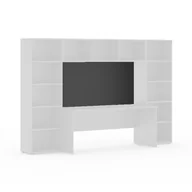 Meblościanki - Tylna ścianka za biurko, grafitowy - miniaturka - grafika 1