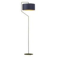 Lampy stojące - Lampa podłogowa LYSNE Tesallia Gold, granatowy ze złotym wnętrzem - miniaturka - grafika 1