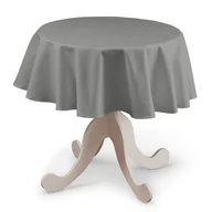 Obrusy i serwetki - Dekoria Obrus okrągły szary 135 cm Loneta 415-133-24 - miniaturka - grafika 1