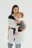 Nosidełka dla dzieci - LennyLamb Nosidło LennyLamb LennyHip - Mała Jodełka Szary Regulowane - miniaturka - grafika 1