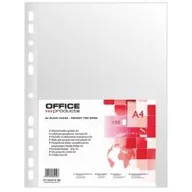 Koszulki na dokumenty - OFFICE PRODUCTS Koszulki A4 cristal folia 50mic - miniaturka - grafika 1
