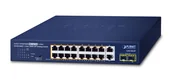 Switche - PLANET 16-Port 10/100/1000T 802.3at Nie zarządzany Gigabit Ethernet - miniaturka - grafika 1