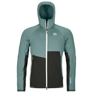 Kurtka męska Ortovox Fleece Rib Hoody M Rozmiar: XL / Kolor: niebieski/szary - Kurtki męskie - miniaturka - grafika 1