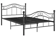 Łóżka - Metalowe czarne loftowe łózko 120x200 cm D9-D00 - miniaturka - grafika 1