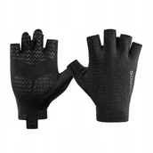 Skarpetki dla dzieci - Krótkie rękawiczki rowerowe antypoślizgowe ROCKBROS [Czarny, Rozmiar XL] - miniaturka - grafika 1