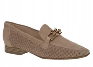 Półbuty damskie - CAPRICE PÓŁBUTY DAMSKIE BRĄZOWE SKÓRZANE WSUWANE 38 Ż6O - miniaturka - grafika 1