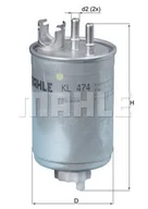 Filtry paliwa - Filtr paliwa Mahle KL 474 - miniaturka - grafika 1