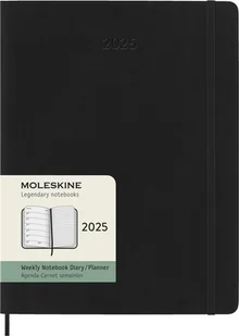 MOLESKINE kalendarz 2025 CZARNY EXTRA LARGE WEEKLY SOFT TYGODNIOWY (19x25) - Kalendarze - miniaturka - grafika 1