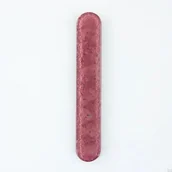 Zawiasy, okucia i inne akcesoria - Uchwyt meblowy podłużny Round 128 Szklany Zgaszony Różowy - miniaturka - grafika 1