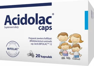 Polpharma Acidolac caps x 20 kaps - Układ pokarmowy - miniaturka - grafika 2
