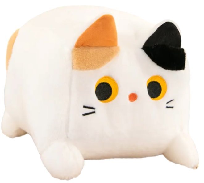 MASKOTKA KWADRATOWY KOT PLUSZOWY KOTEK ZABAWKA 20 CM