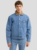 Kurtki męskie - Big Star Kurtka Męska Jeansowa Niebieska Nolan 177 M - miniaturka - grafika 1