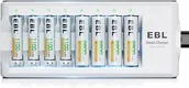 Ładowarki do telefonów - Ładowarka Do Akumulatorów X 8 Aa Aaa Ebl + 8 Baterii W Zestawie - miniaturka - grafika 1