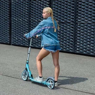 HM229 L.BLUE HULAJNOGA Z HAMULCEM TARCZOWYM NILS EXTREME - Hulajnogi - miniaturka - grafika 2