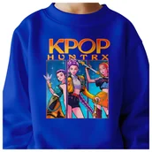 Bluzy dla dziewczynek - BLUZA DZIECIĘCA K-POPOWE ŁOWCZYNIE DEMONÓW HUNTRIX 104 BAWEŁNIANA - miniaturka - grafika 1