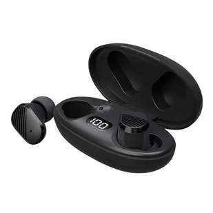 Savio TWS-10 Bluetooth 5.3 - czarny - Słuchawki - miniaturka - grafika 1