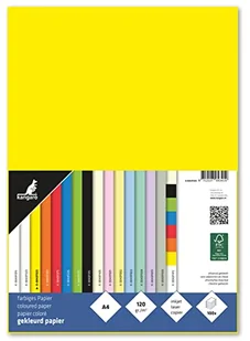 Papier Kangaro A4 120 grs żółty opakowanie 100 kartek - Kalki - miniaturka - grafika 1