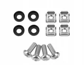 Śruby i nakrętki - Zestaw Komplet 4 Śruby M6 Podkładki Montażowe Blaszki C4 Stalflex - miniaturka - grafika 1