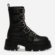 Botki damskie - Damskie botki Steve Madden Out-Reach Bootie SM11002705-05O 42 27.1 cm Czarne (8720857166811) - miniaturka - grafika 1