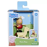 Figurki dla dzieci - Hasbro, figurka Świnka Peppa, PEDRO Z KONIEM NA BIEGUNACH - miniaturka - grafika 1