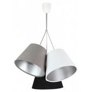 Lampy sufitowe - Lumes Lampa wisząca Lumes Trójkolorowa lampa wisząca ze srebrnym wnętrzem EXX70-Anastazja E15305070-047 - miniaturka - grafika 1