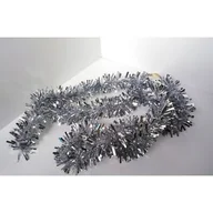 Ozdoby bożonarodzeniowe - Łańcuch choinkowy grubo cięty 10 x 300 cm srebrny - miniaturka - grafika 1