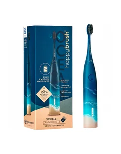happybrush Starter Kit Schall Eco VIBE 3 Ocean, electric toothbrush (blue/beige) - Szczoteczki elektryczne - miniaturka - grafika 1