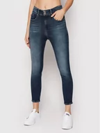 Spodnie damskie - Tommy Jeans Jeansy Shape DW0DW10875 Granatowy Skinny Fit - miniaturka - grafika 1