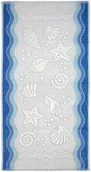 Ręczniki - Greno Ręcznik Flora Ocean RE-FL2-040-NIEB - miniaturka - grafika 1