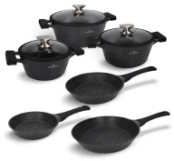 Zestawy garnków i patelni - Zestaw garnków i patelni 9 el. Black Stone Zwieger - miniaturka - grafika 1