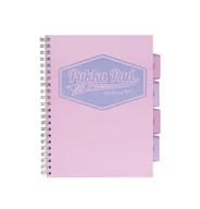 Zeszyty szkolne - Kołozeszyt z przekładkami PUKKA PAD Project Book Pastel B5 różowy w linię - miniaturka - grafika 1